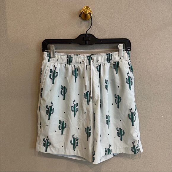 Mosmann | Medium | 7” inseam Cactus Print Shorts - Picture 1 of 9